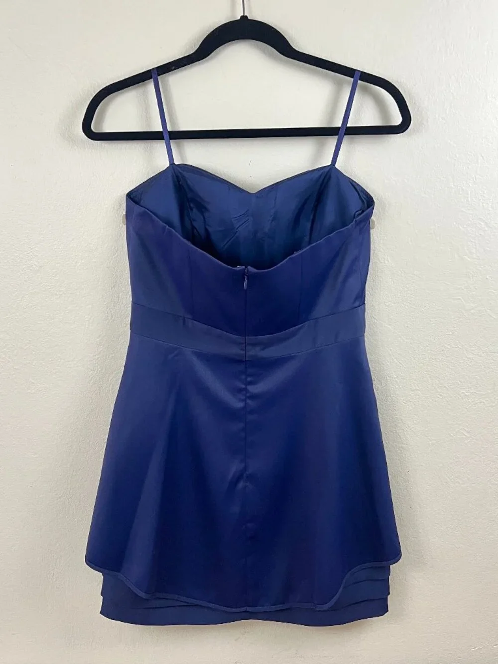 Y2K BCBGeneration Midnight Blue Strapless Mini Dress Sz 8 With Tags - Picture 4 of 16